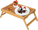 FSC 100% Bamboo Bed Tray with Folding Legs – Natural Breakfast & Serving Table for Bed, Sofa & Kids