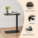 24" Pneumatic Height Adjustable Overbed Bedside Table – Mobile Rolling Desk for Bed, Sofa