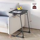 Adjustable TV Tray Table with Cup Holder – Folding TV Dinner Table for Couch, Bed & Sofa