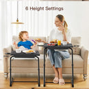 Adjustable TV Tray Table – Foldable Tray with 6 Height & 3 Tilt Settings