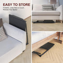Adjustable TV Tray Table with Cup Holder – Folding TV Dinner Table for Couch, Bed & Sofa
