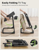 Easy Folding TV Tray Table – Adjustable TV Dinner Tray for Couch, Bed & Living Room