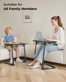 Easy Folding TV Tray Table – Adjustable TV Dinner Tray for Couch, Bed & Living Room
