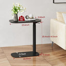 24" Pneumatic Height Adjustable Overbed Bedside Table – Mobile Rolling Desk for Bed, Sofa